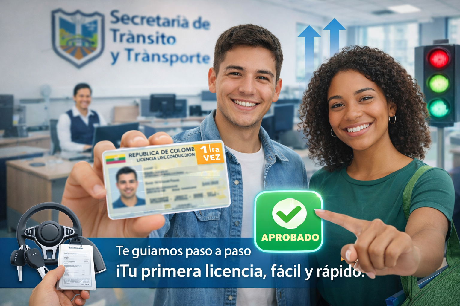 Trámite de licencia de conducción por primera vez en Girardot